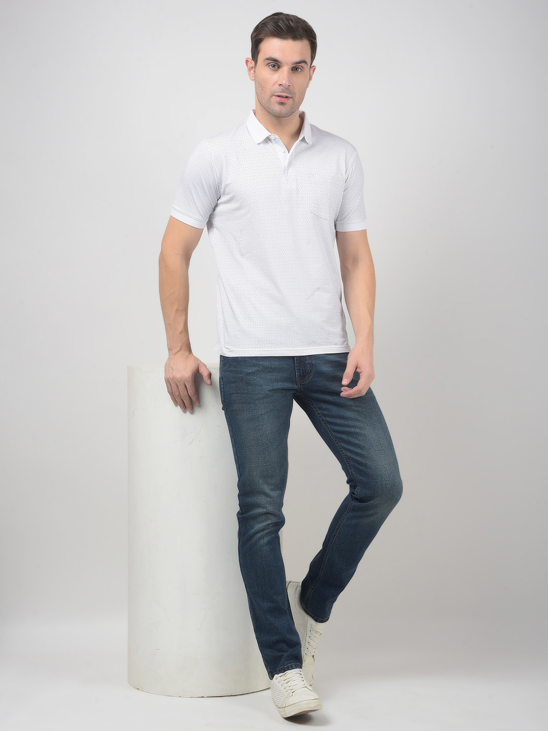 Numero Uno Men Solid Dark Blue Jeans